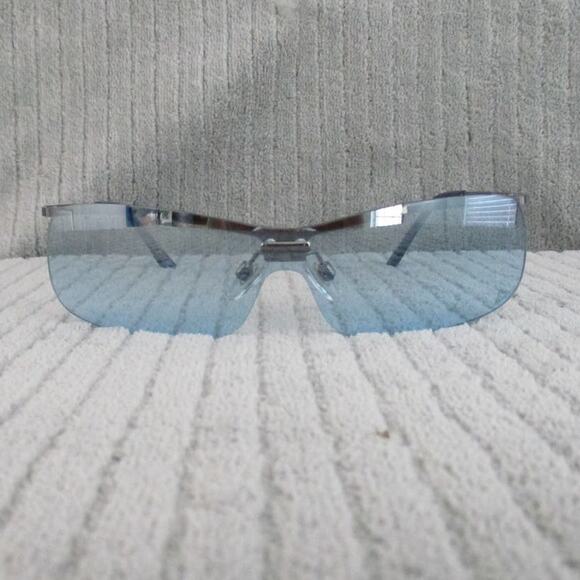 New Divine Eyewear Krista Chrome/Aqua Gradient Sunglasses Women's NWT - Picture 1 of 8
